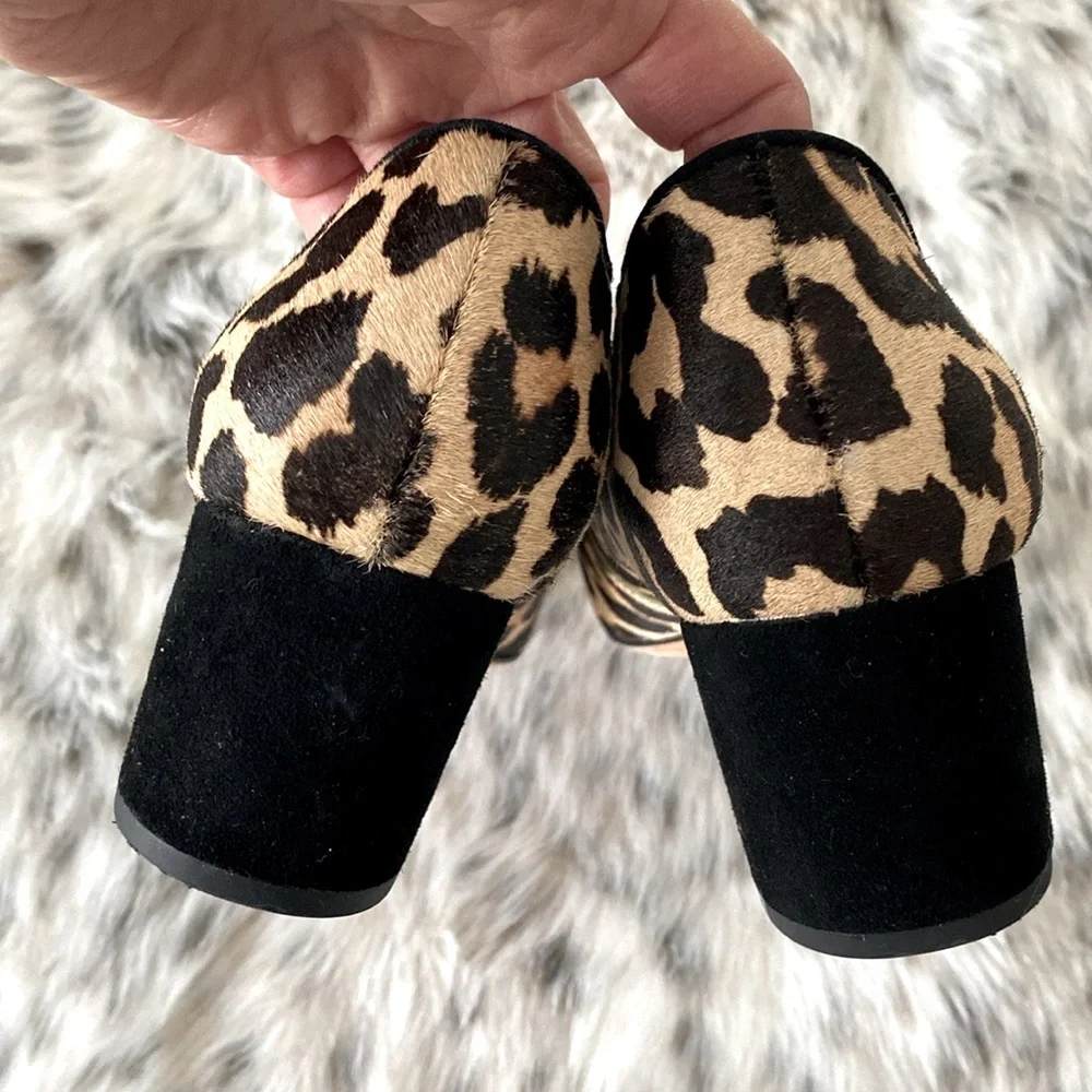 kate spade Leopard Print Ballet Flats - Tan/Black